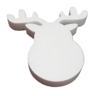 Reno 20cm alto poliestireno expandido para decoracion navidad