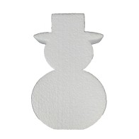Pupazzo di neve alto 20cm in polistirolo espanso