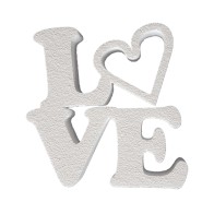 Love 19cm alto poliestireno expandido para decoracion y eventos