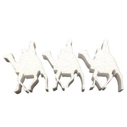 Pack Three Wise Men Décoration de Noël en polystyrène expansé de 14 cm de haut