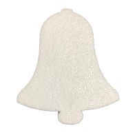 Campanella natalizia alta 17,5cm addobbo natalizio in polistirolo espanso