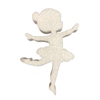 Bailarina 19cm alto poliestireno expandido para decorar