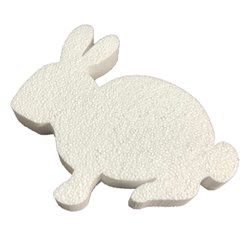 Lapin polystyrène expansé de 19 cm de haut