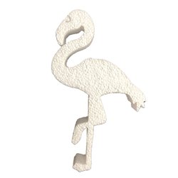Flamenco polystyrène expansé hauteur 20 cm