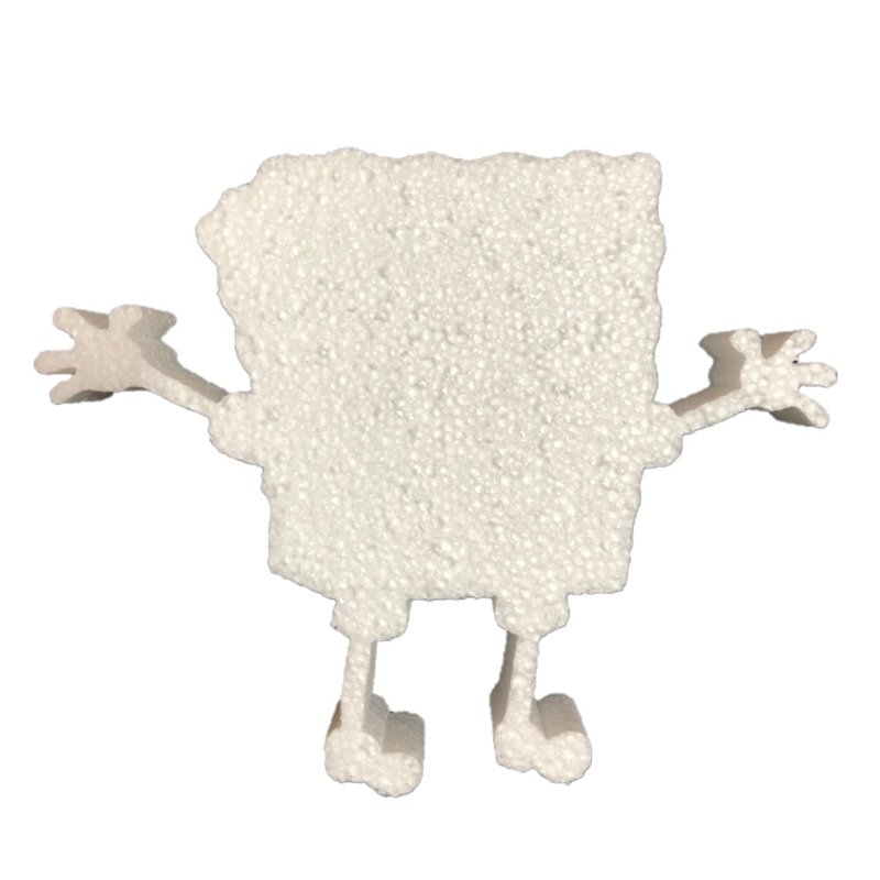 Décoration pour enfants en polystyrène expansé Spongebob 16cm de haut Décoration pour enfants en polystyrène expansé Spongebob 16cm de haut