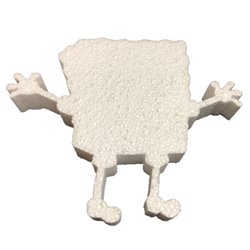 Décoration pour enfants en polystyrène expansé Spongebob 16cm de haut
