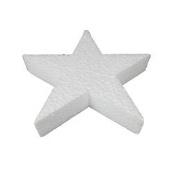 Pack 2 estrellas 15cm alto poliestireno expandido decoración