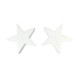 Pack 2 estrellas 15cm alto poliestireno expandido decoración