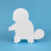 Pokémon Squirtle silhouette in polystyrene