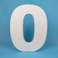 Chiffres en polystyrène typographie ARIAL pour décoration