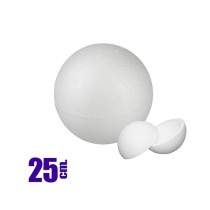 Bola de poliestireno abrible 25 cm – Unidad | Manualidades