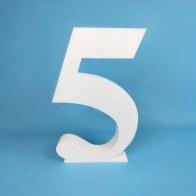 Polystyrene Numbers NEW TIMES font for creative decoration