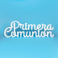 "Primera Comunión" Polystyrene Lettering – First Communion Decoration