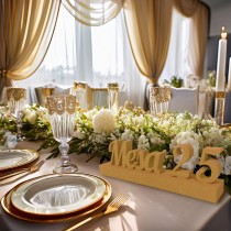 Marcador de mesa en poliestireno – Pack de boda