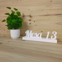 Marcador de mesa en poliestireno – Pack de boda