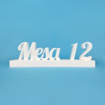 Marcador de mesa en poliestireno – Pack de boda