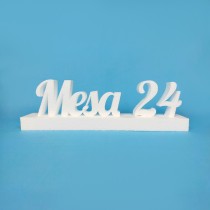 Marcador de mesa en poliestireno – Pack de boda