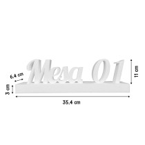 Marcador de mesa en poliestireno – Pack de boda
