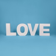 Lettere LOVE in polistirolo – Decorazione 40cm