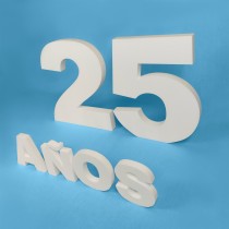 Pack números 60 cm + letras "AÑOS" – Porexpán