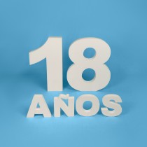 Pack números 60 cm + letras "AÑOS" – Porexpán