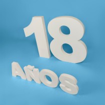 Pack números 60 cm + letras "AÑOS" – Porexpán