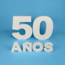 Pack números 60 cm + letras "AÑOS" – Porexpán