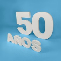 Pack números 60 cm + letras "AÑOS" – Porexpán