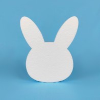 Tête de lapin en polystyrène | Idéal pour les loisirs créatifs