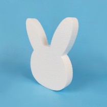 Cabeza de conejo de poliestireno | Decoración creativa