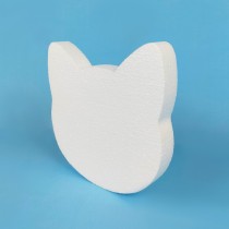 Cabeza de gato de poliestireno | Manualidades divertidas