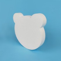 Cabeza de oso de poliestireno | Decoración temática
