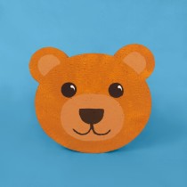 Cabeza de oso de poliestireno | Decoración temática