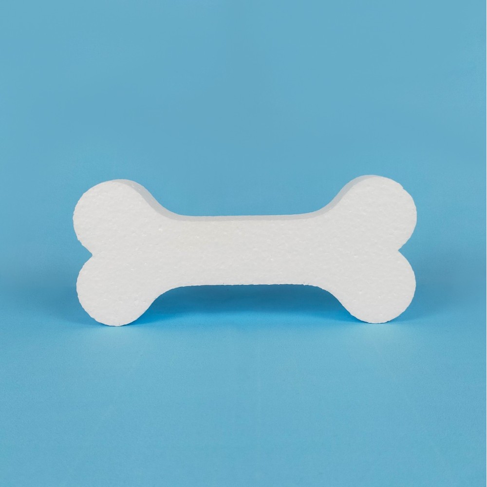 Polystyrene Bone – Paintable Craft Shape for DIY and Decoration Polystyrene Bone – Paintable Craft Shape for DIY and Decoration