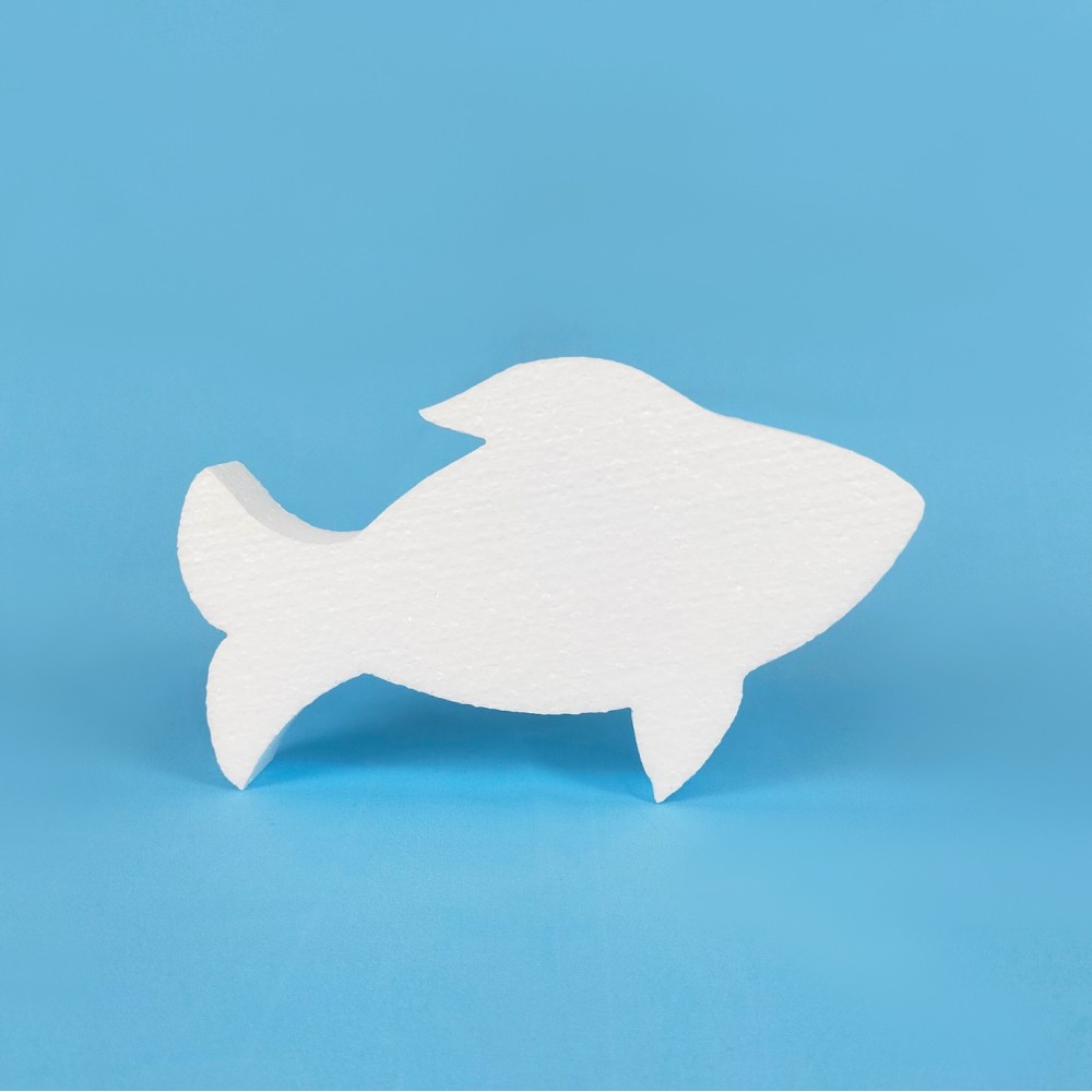 Poisson en polystyrène classique à peindre