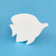 Tropical polystyrene fish for painting and decoration
