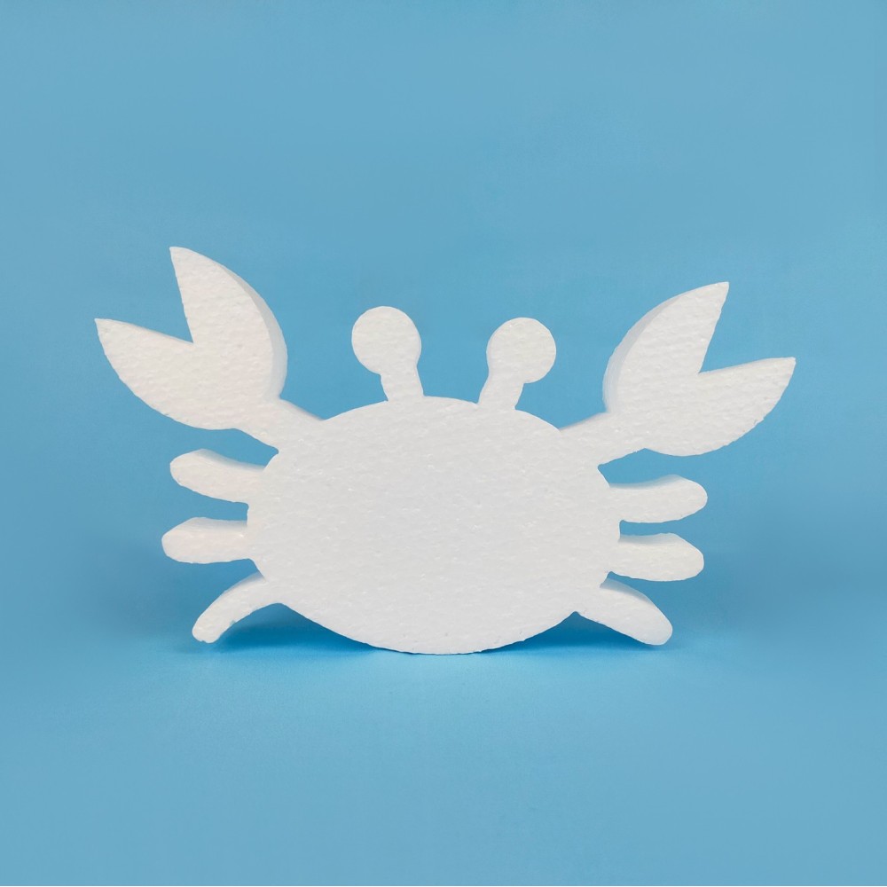 Crabe en polystyrène à décorer