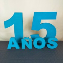 Set numeri 60 cm + lettere "ANNI" – Polistirolo bianco