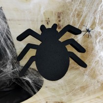 Polystyrene spider for Halloween decorations, parties and DIY crafts