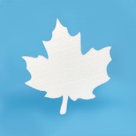 Polystyrene maple leaf for DIY crafts and autumn décor
