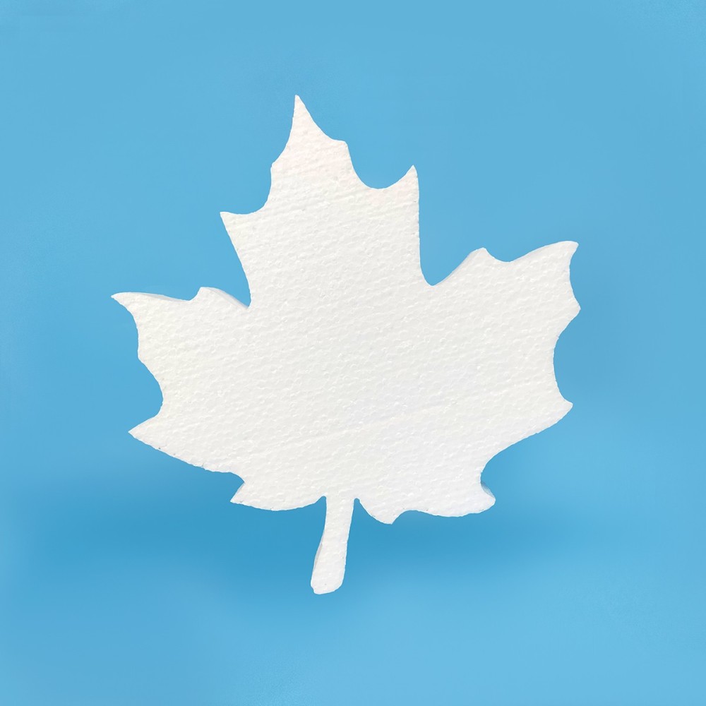 Polystyrene maple leaf for DIY crafts and autumn décor Polystyrene maple leaf for DIY crafts and autumn décor