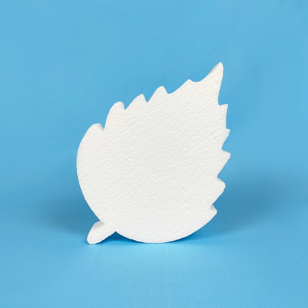 Feuille de bouleau en polystyrène pour loisirs créatifs et déco