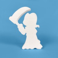 Figura della Morte con falce in polistirolo