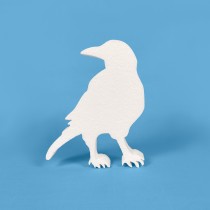 Corbeau en polystyrène à peindre et décorer