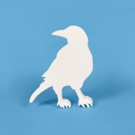 Corbeau en polystyrène à peindre et décorer