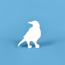 Corbeau en polystyrène à peindre et décorer