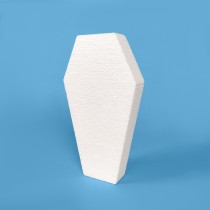 Coffin polystyrene to paint and decorate