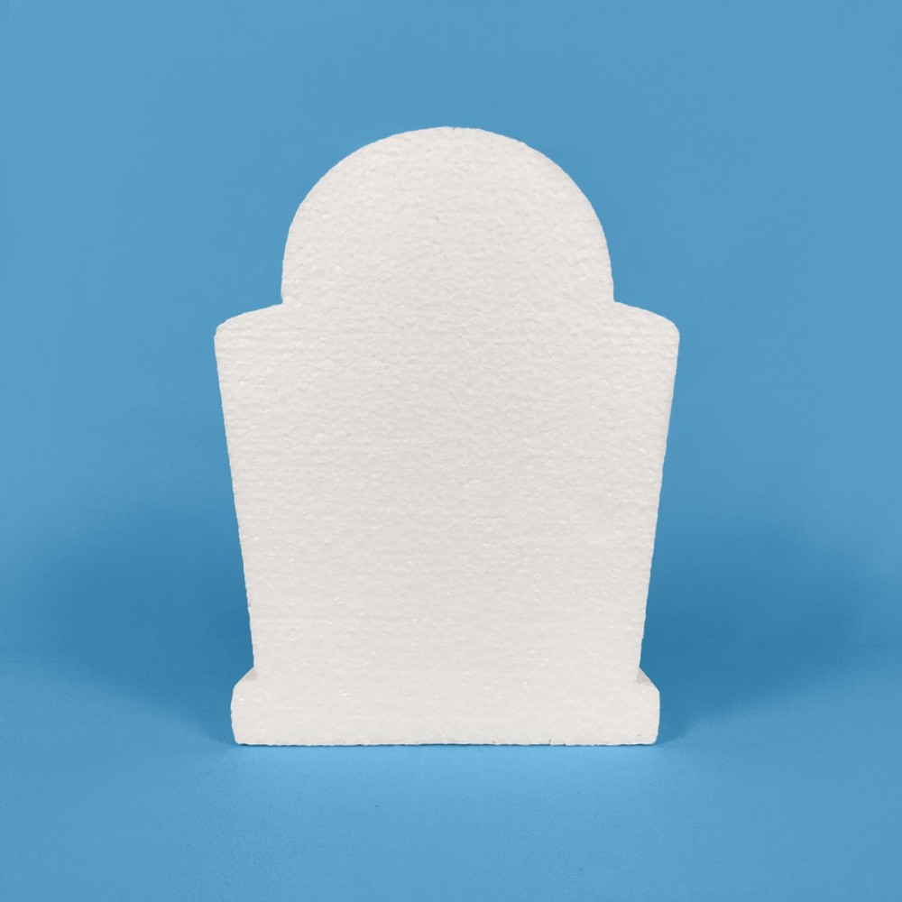 Arched tombstone polystyrene to paint and decorate