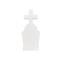 Tombe avec croix en polystyrène à peindre et décorer