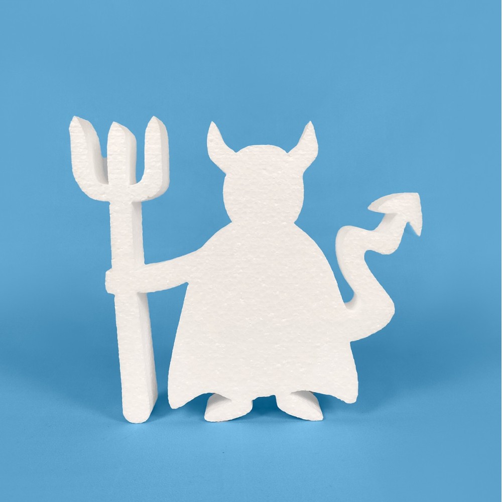 Demon polystyrene to paint and decorate